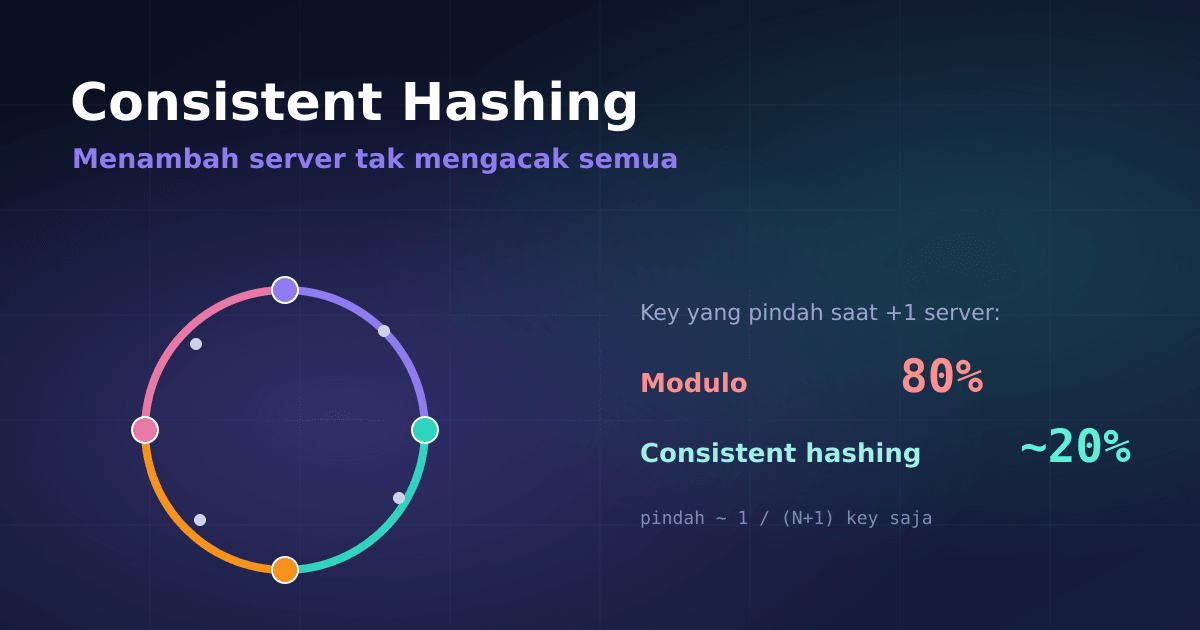 Consistent Hashing: Kenapa Menambah Server Tak Mengacak Semua