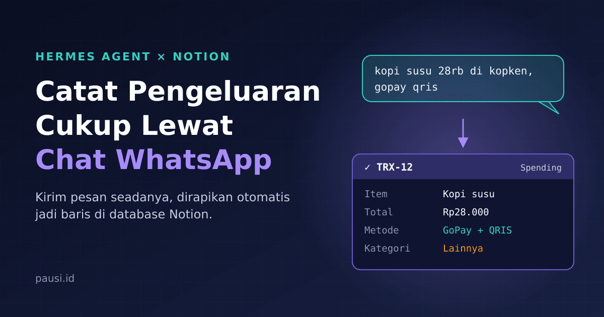 Catat Pengeluaran Cukup Lewat Chat WhatsApp