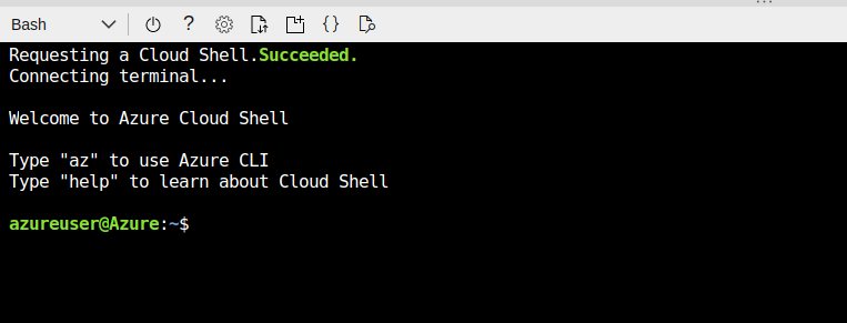 ok cloud shell terminal